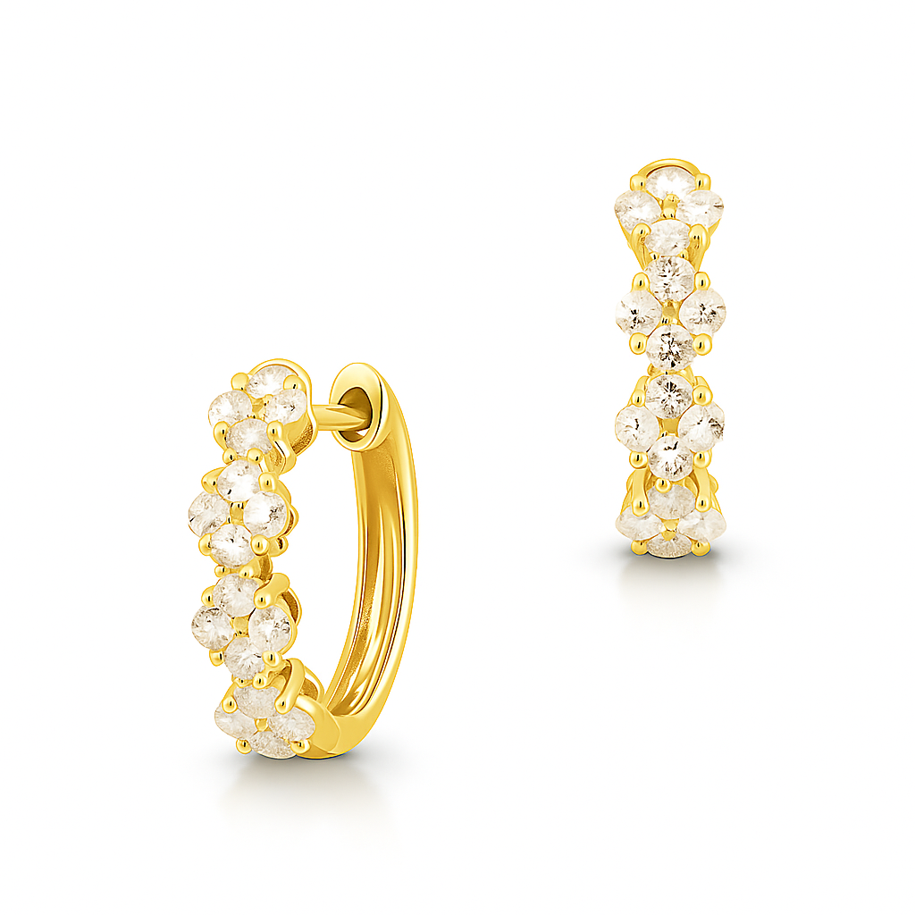 0.72 CT Diamond Huggies