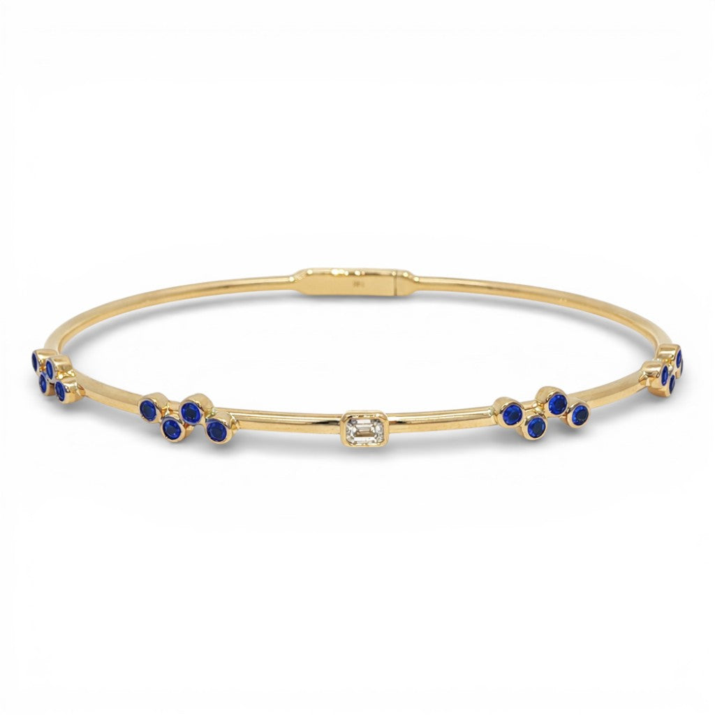0.72 CT Blue Sapphire Bracelet