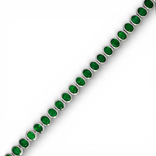 7.17 CT Emerald Bracelet