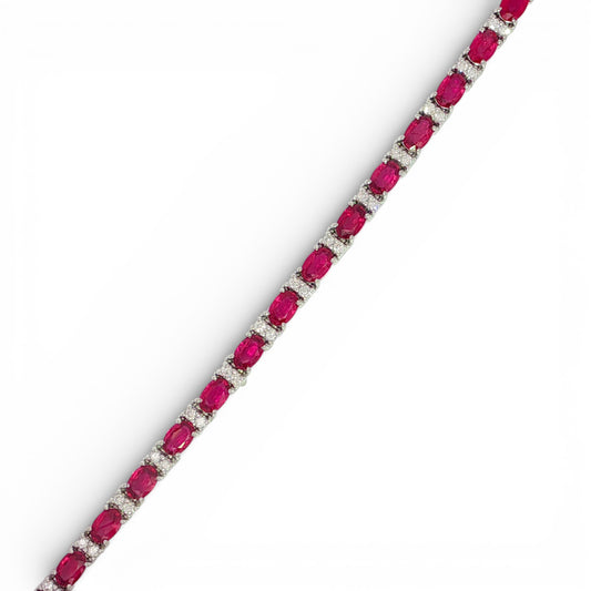 12.60 CT Ruby Bracelet