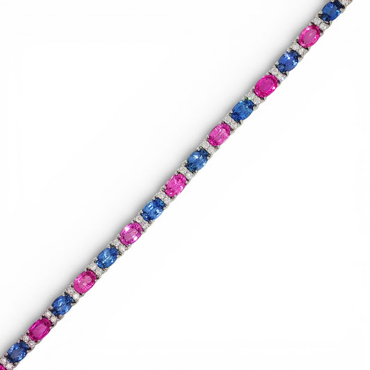 19.34 CT Sapphire Bracelet