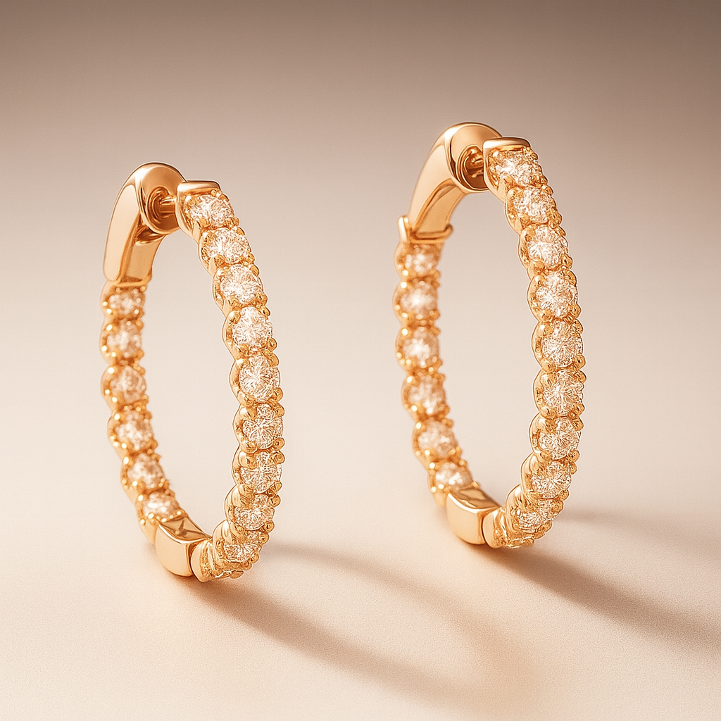 1.65 CT Diamond Hoops