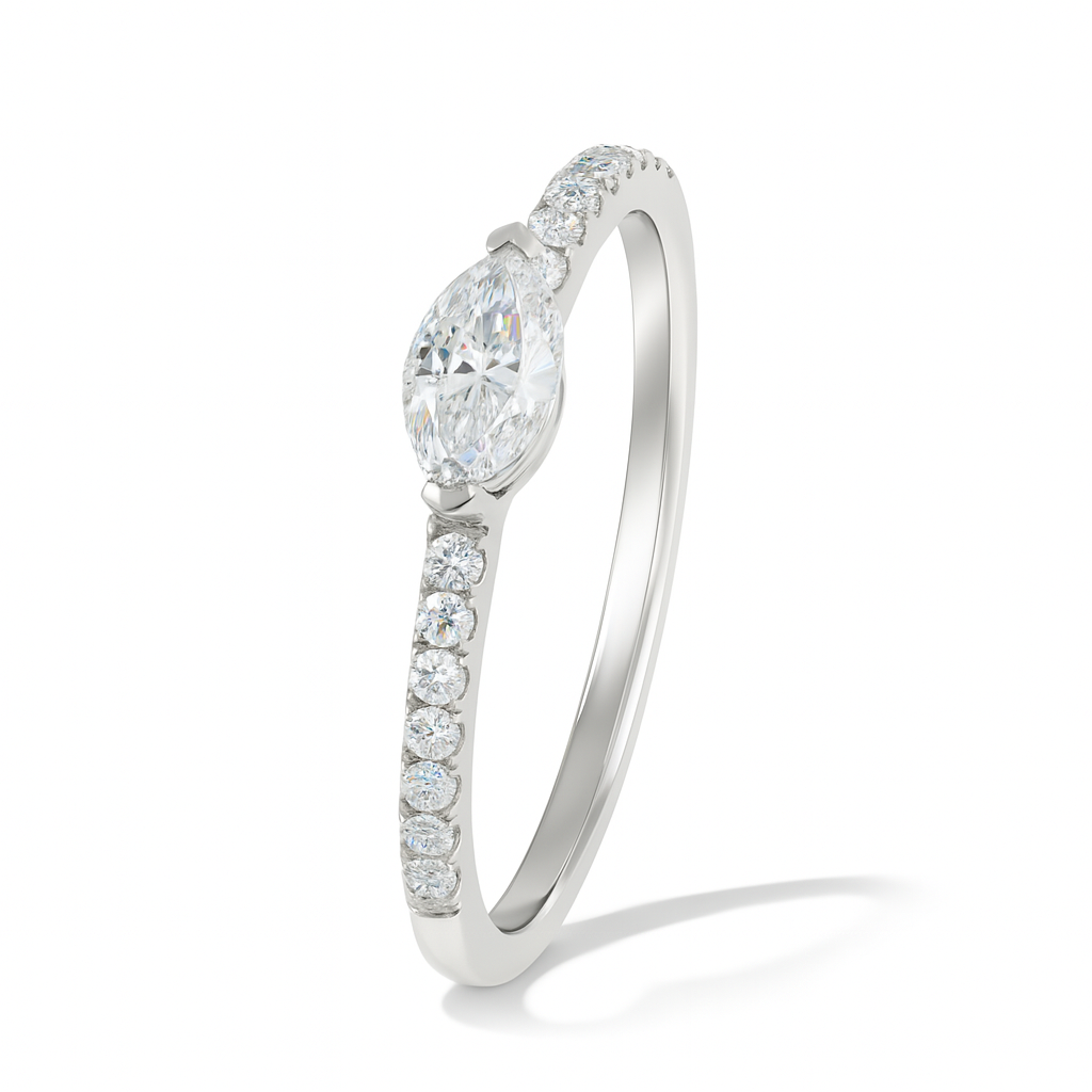 0.38 CT White Diamond Ring