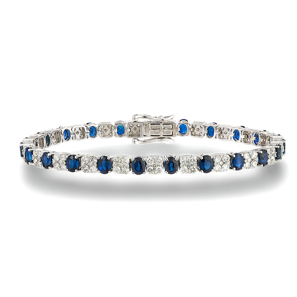 8.00 CT Sapphire & Diamond Bracelet