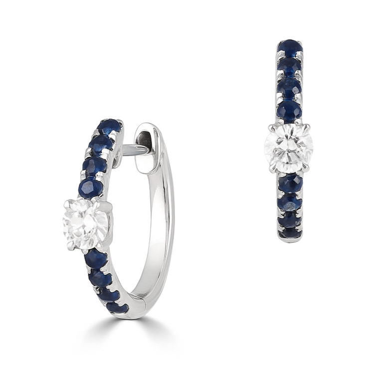 0.29 CT Sapphire Huggies