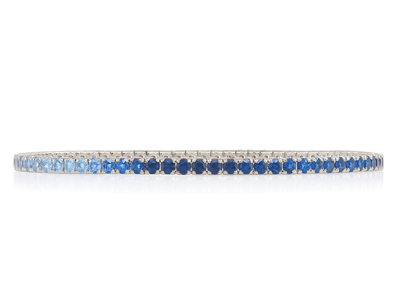 3.44 CT Sapphire & Diamond Bracelet