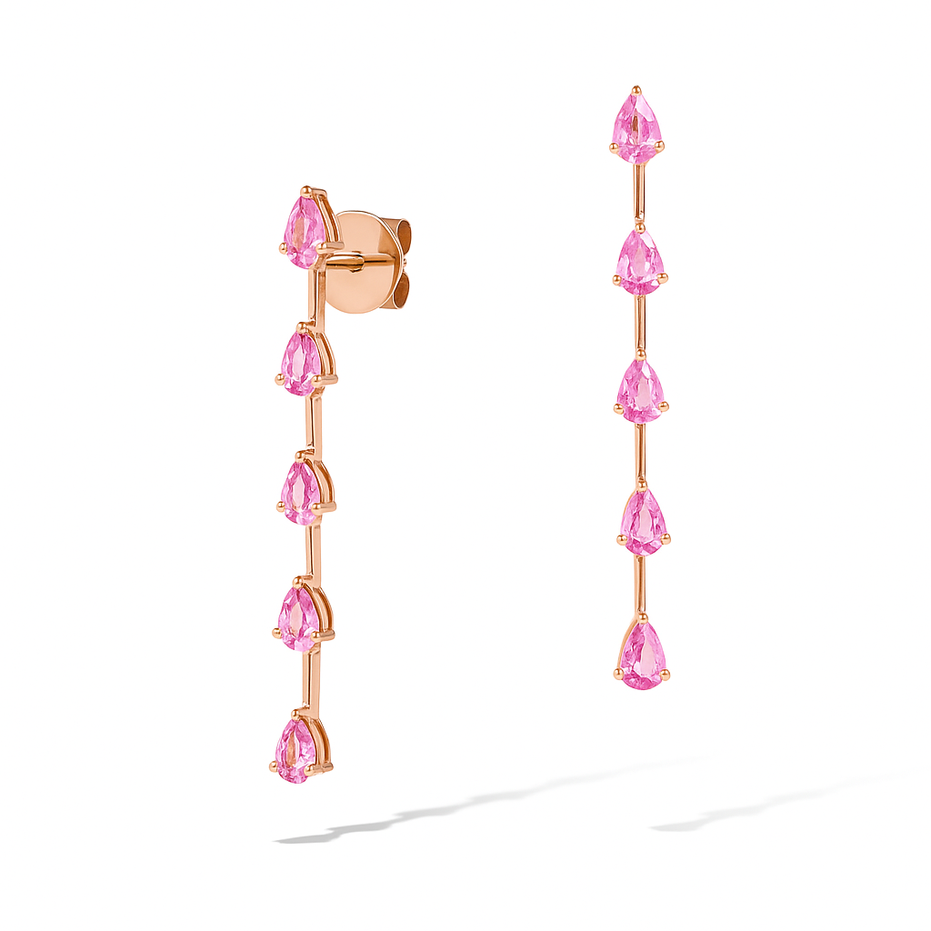 2.31 CT Pink Sapphire Drops