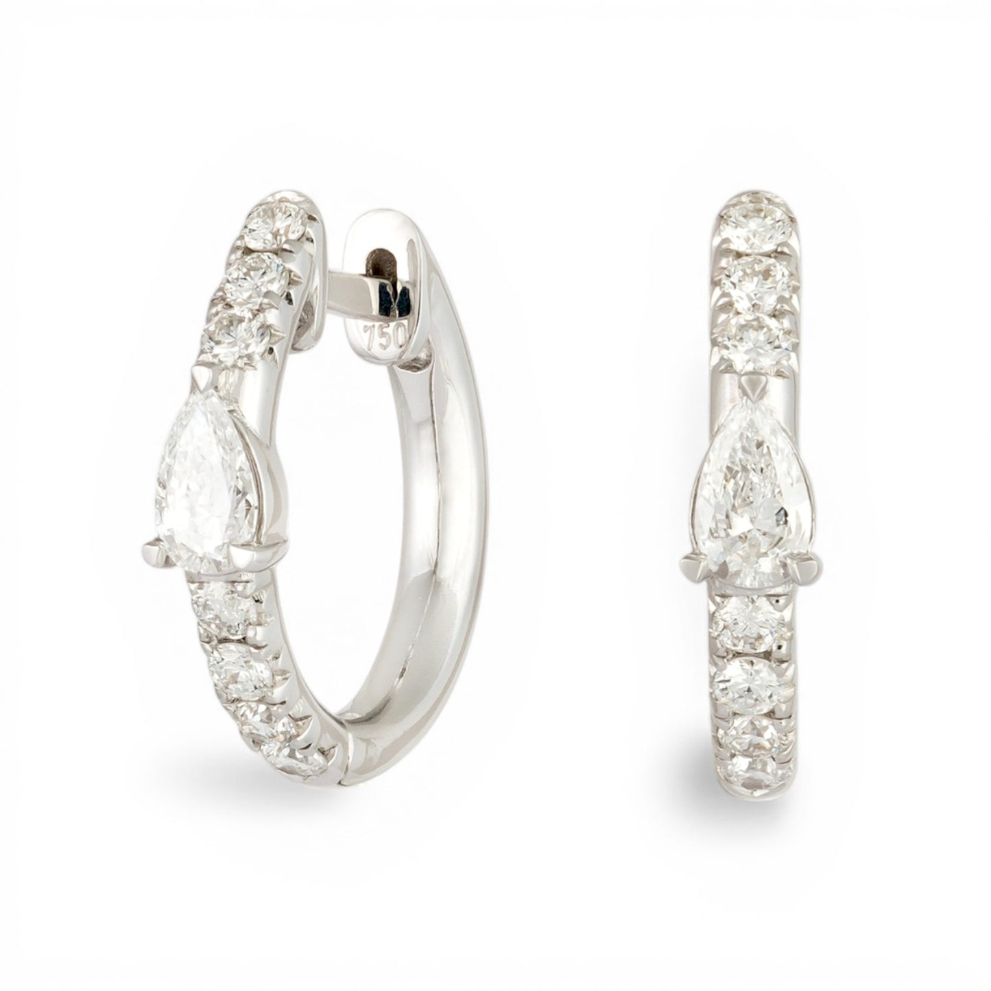 0.43 CT Diamond hoops