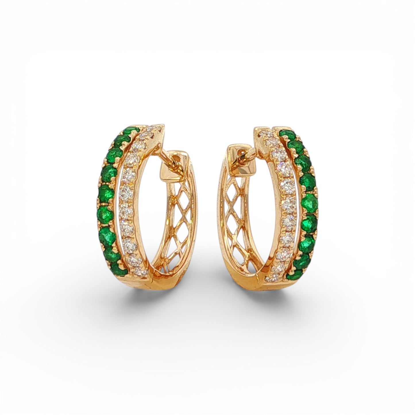 0.51 CT Emerald Earrings