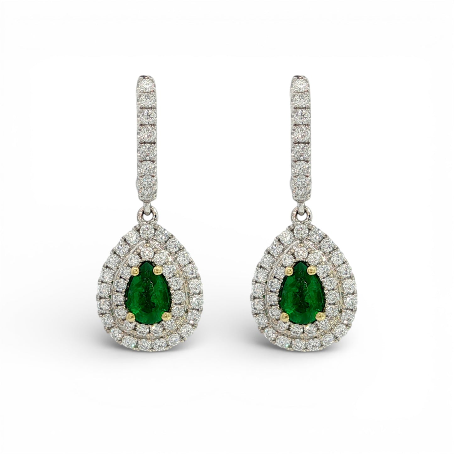 1.77 CT Emerald Earrings