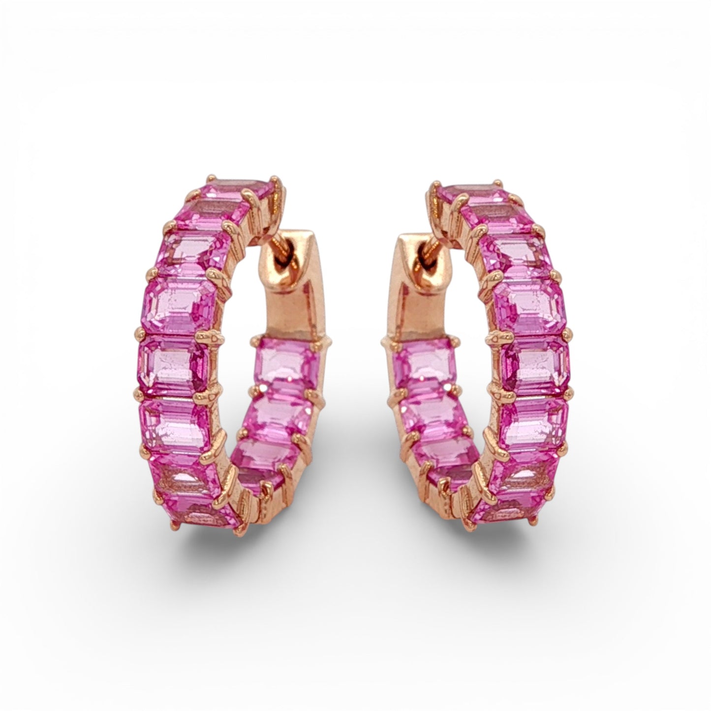 5.32 CT Pink Sapphire Earrings