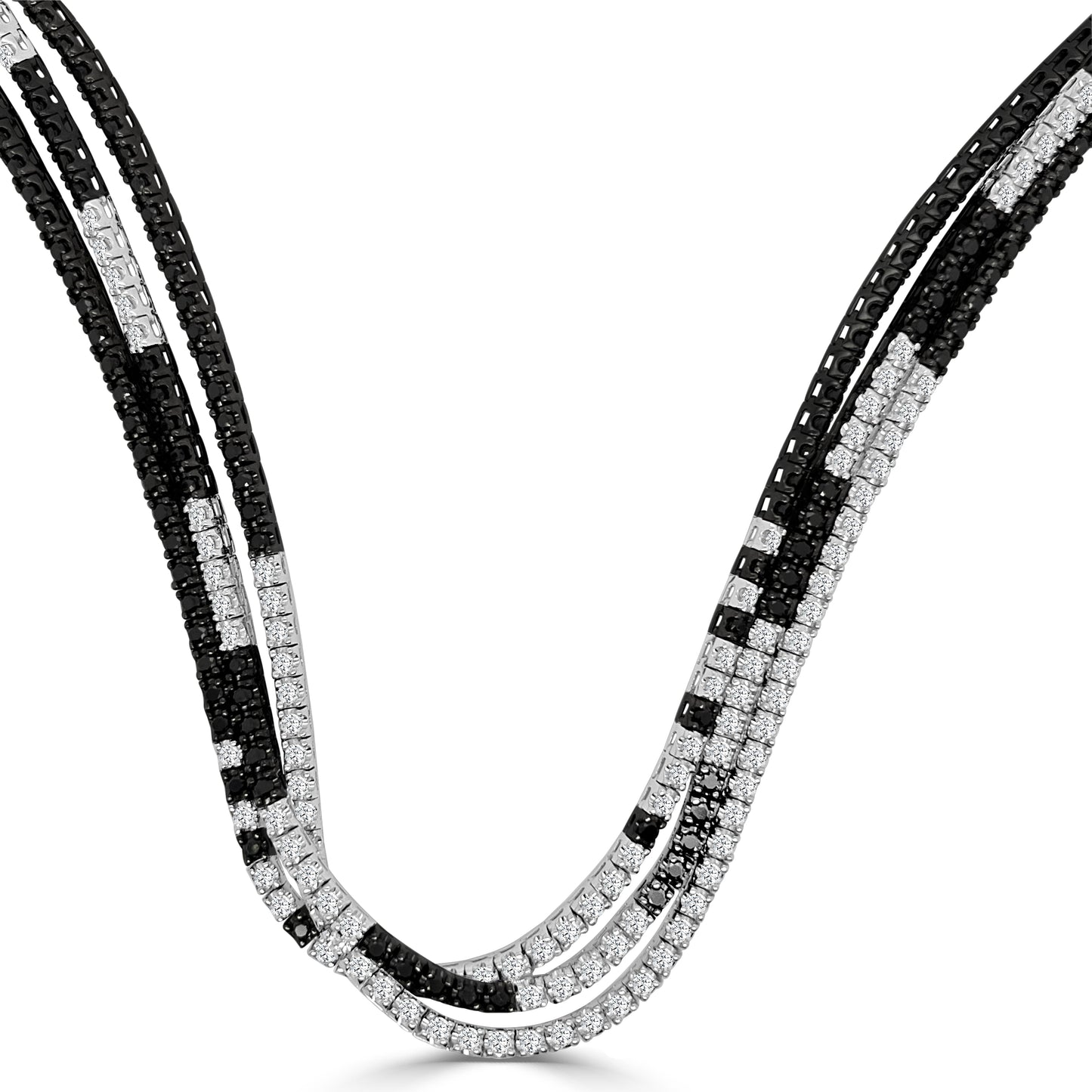 5.38 ct Black Diamond Necklace