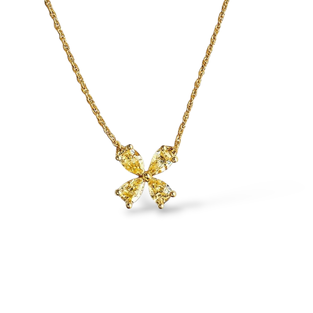 0.60 CT Yellow Diamond Pendant