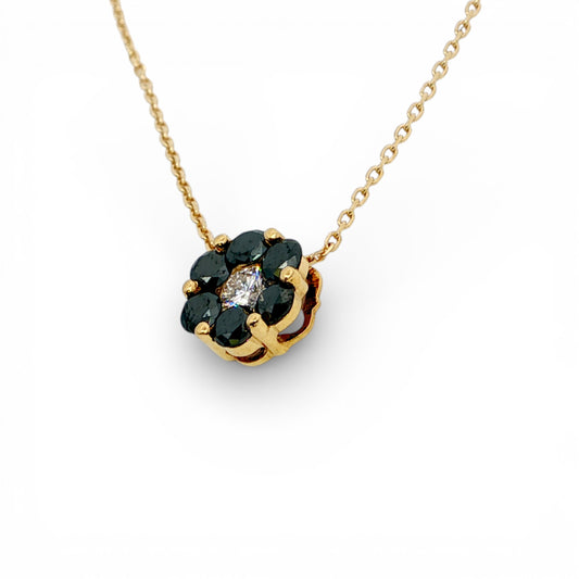 0.55 CT Black Diamond Pendant