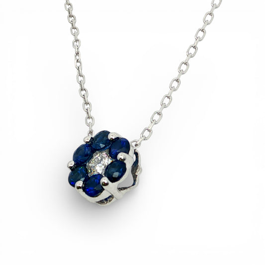 0.54 CT Blue Sapphire Pendant