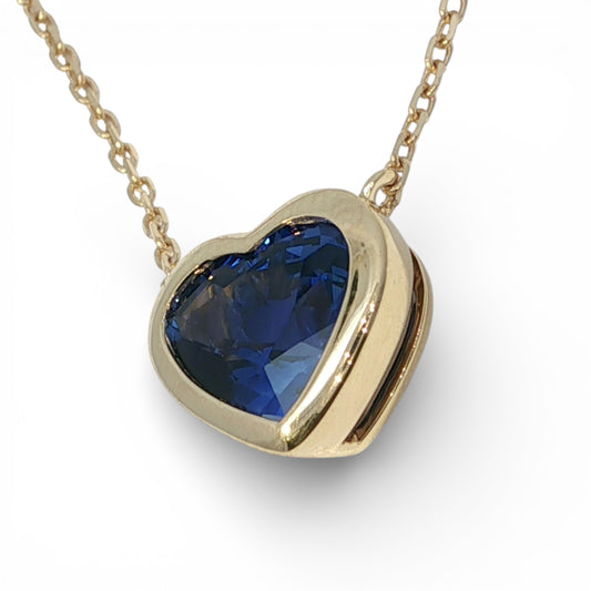 1.49 CT Blue Sapphire Pendant