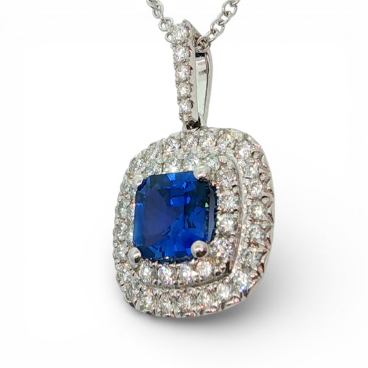 1.98 CT Blue Sapphire Pendant