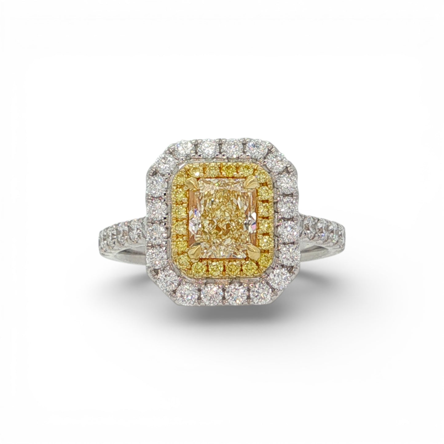 2.59 CT Yellow Diamond Ring