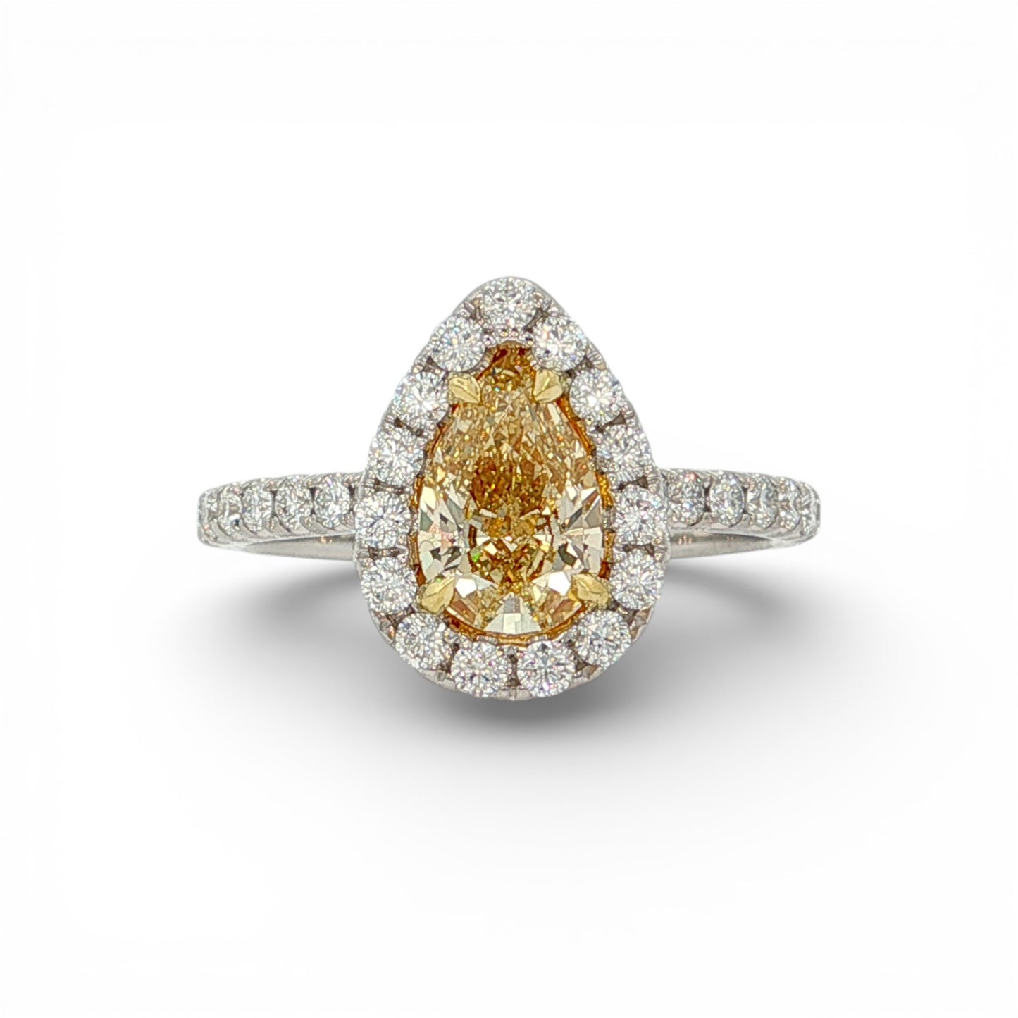 1.56 CT Yellow Diamond Ring