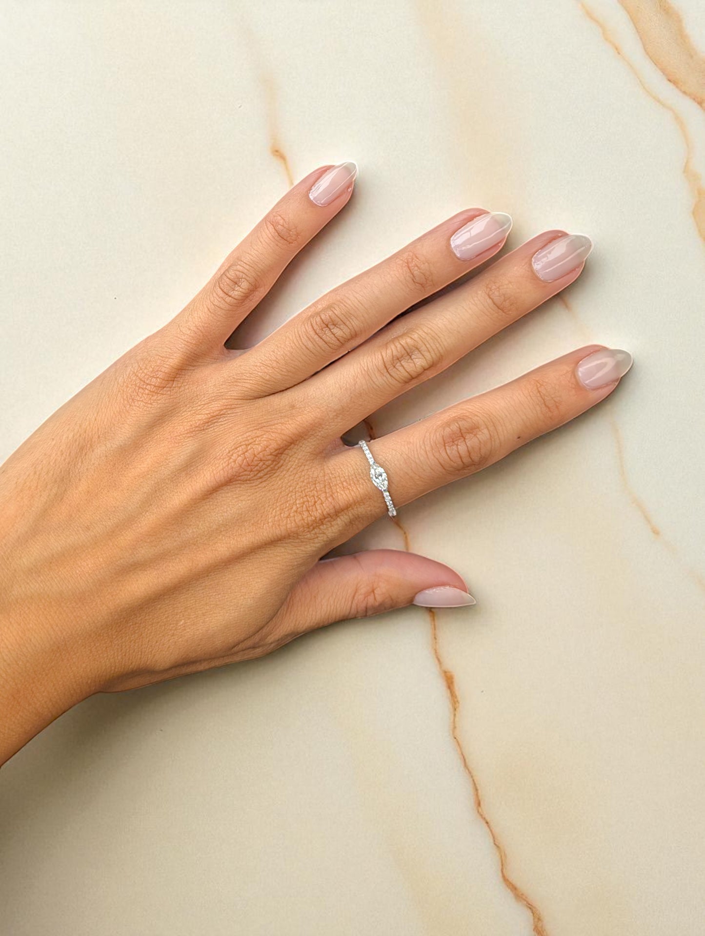 0.38 CT White Diamond Ring
