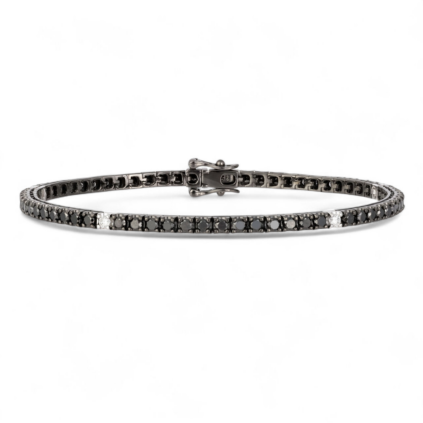 2.73 CT Black and White Diamond Bracelet