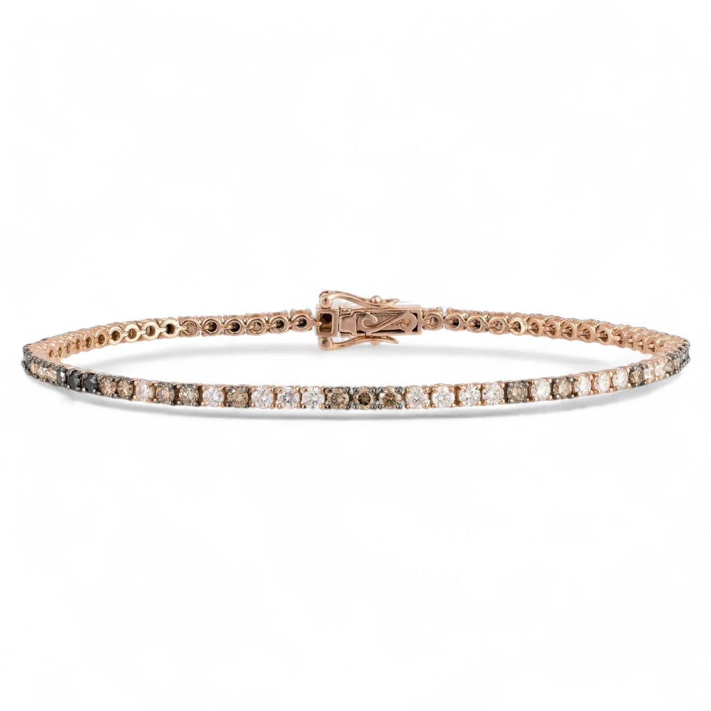 3.00 CT Black and White Diamond Bracelet
