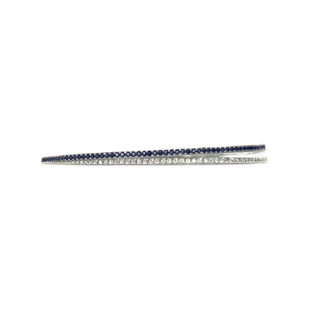 3.54 CT Sapphire & Diamond Bangle