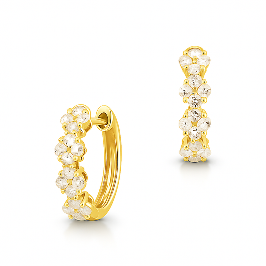 0.72 CT Diamond Huggies