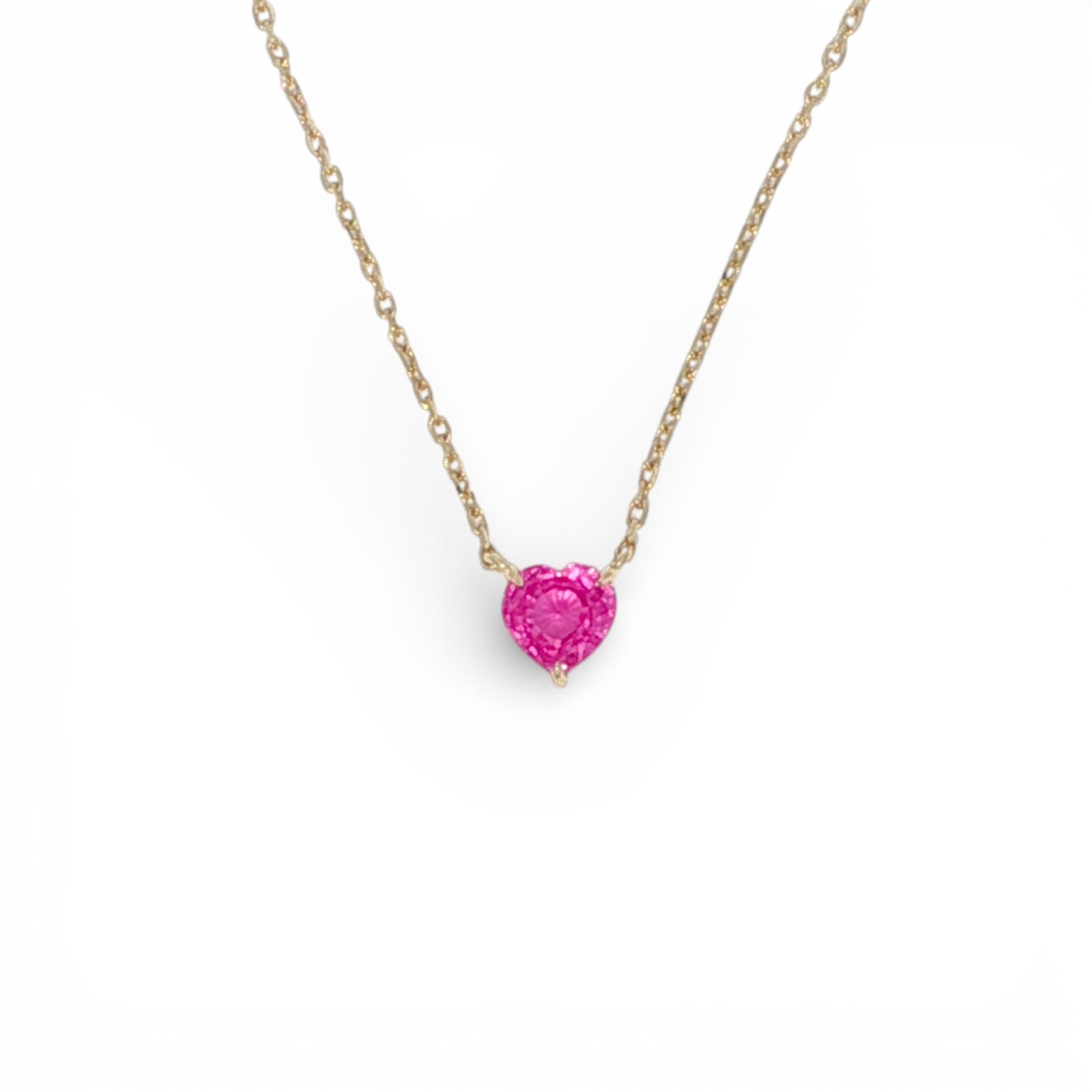 0.74 CT Pink Sapphire Pendant