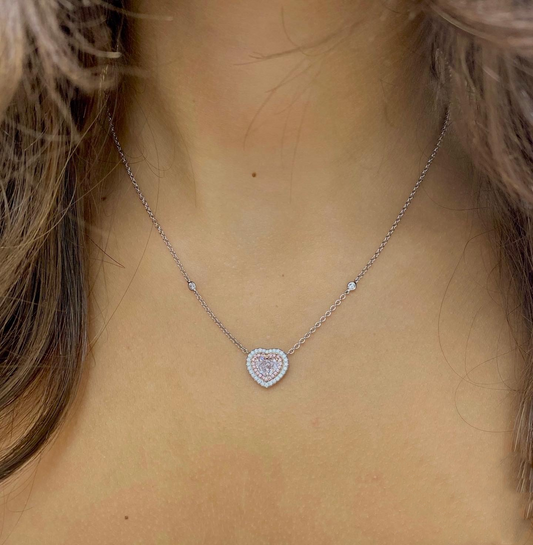 1.03 CT Pink Diamond Pendant