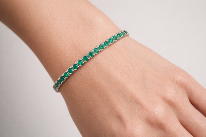 1.95 CT Emerald & Diamond Bracelet