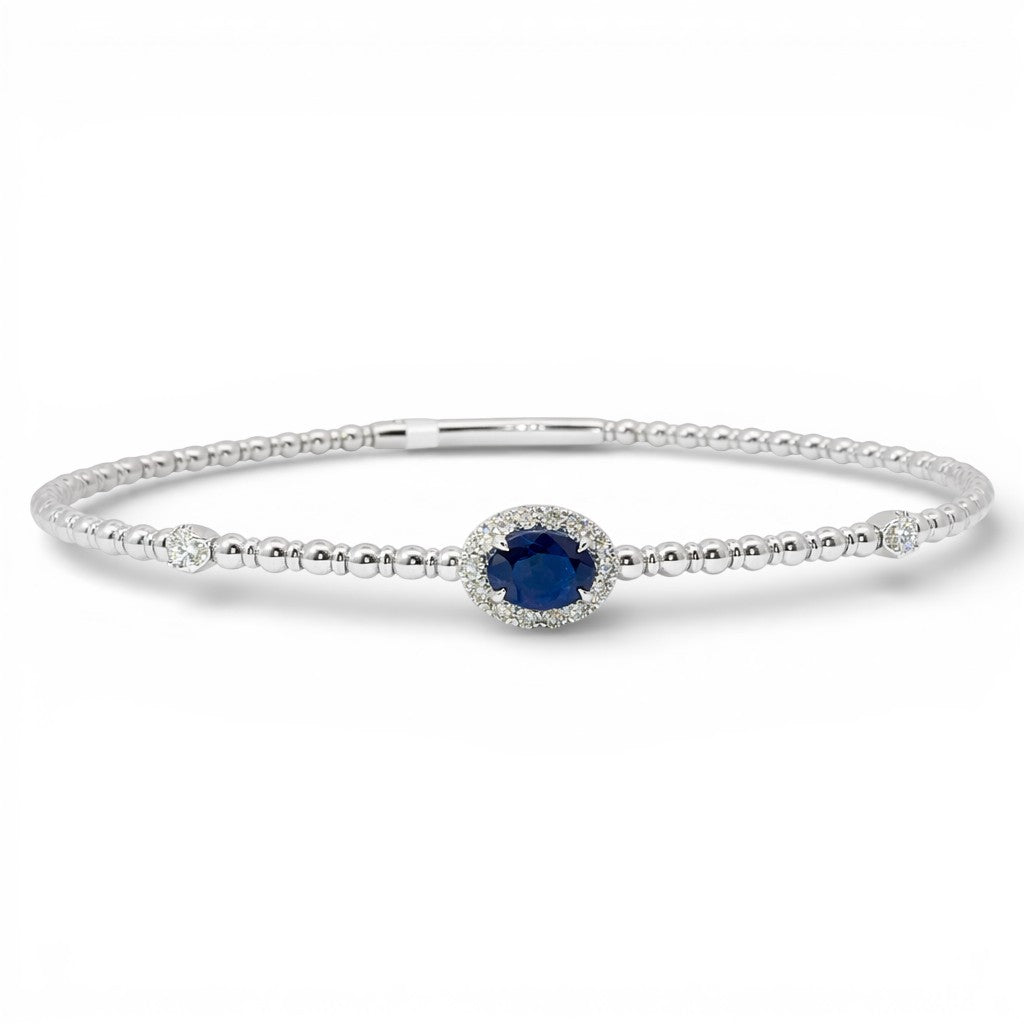 0.84 CT Blue Sapphire Bracelet