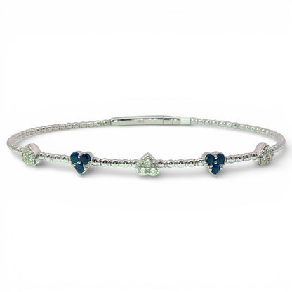 0.51 CT Blue Sapphires Bracelet