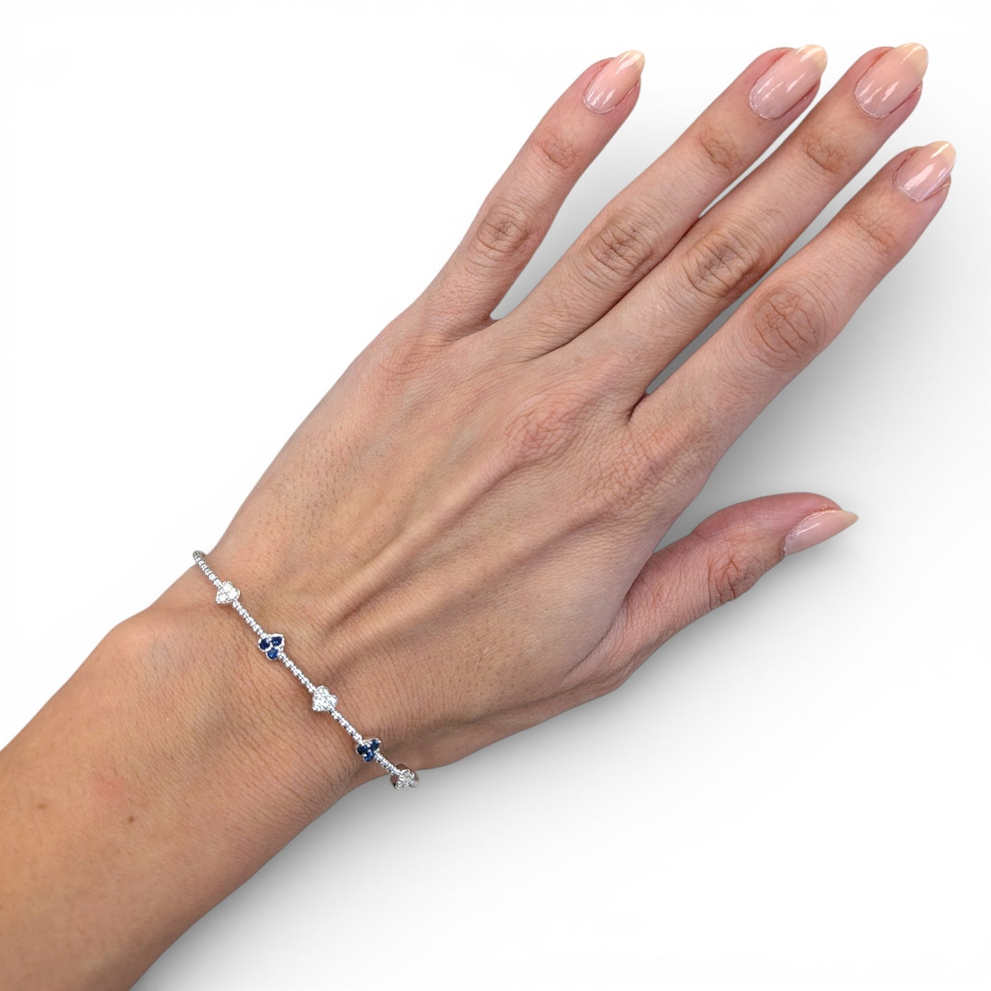 0.51 CT Blue Sapphires Bracelet