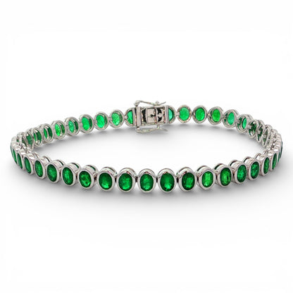 7.17 CT Emerald Bracelet