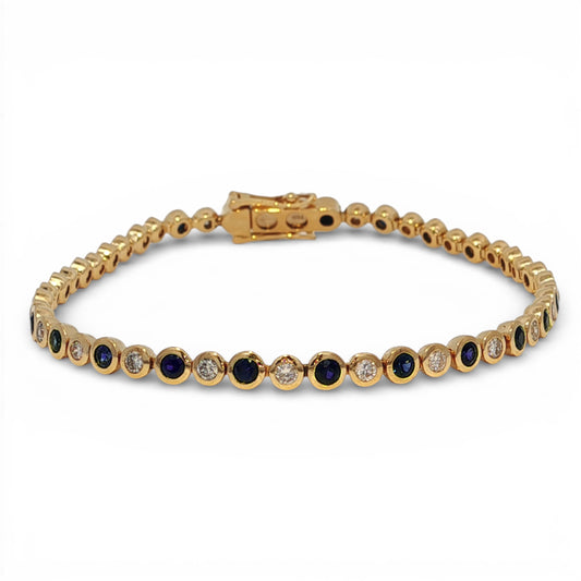 3.01 CT Blue Sapphire Bracelet