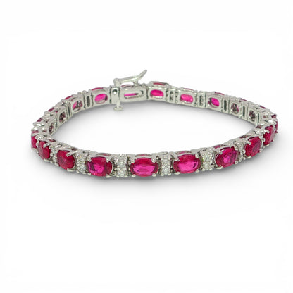 12.60 CT Ruby Bracelet