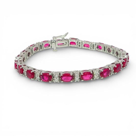 12.60 CT Ruby Bracelet