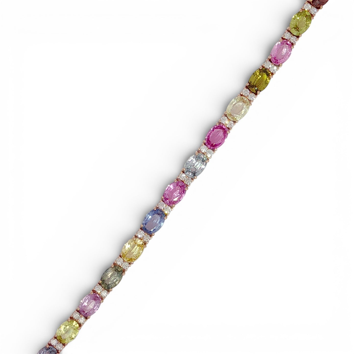 19.4 CT Multi Sapphire Bracelet