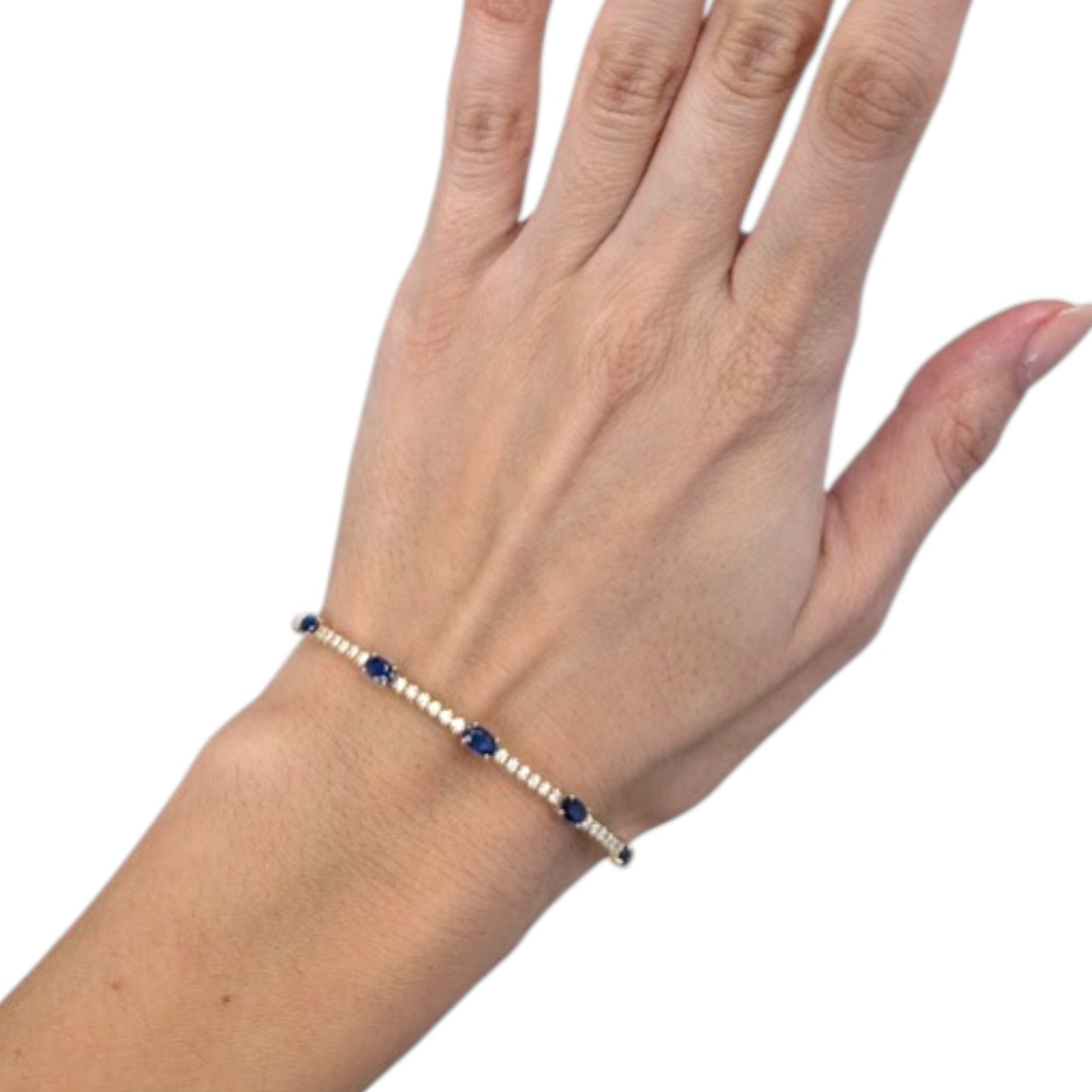 1.80 CT Blue Sapphire Bracelet