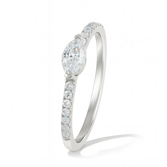 0.38 CT White Diamond Ring