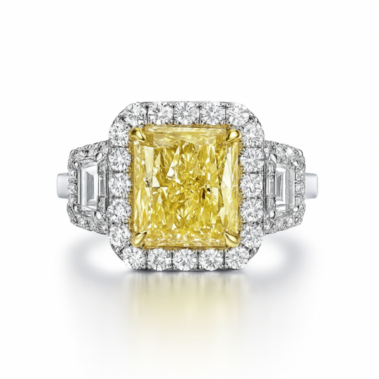 2.52 CT Yellow Diamond Ring