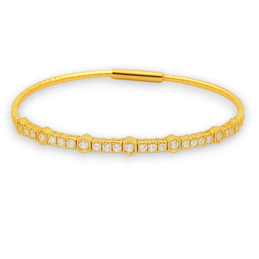 1.16 CT Flexible Diamond Bangle