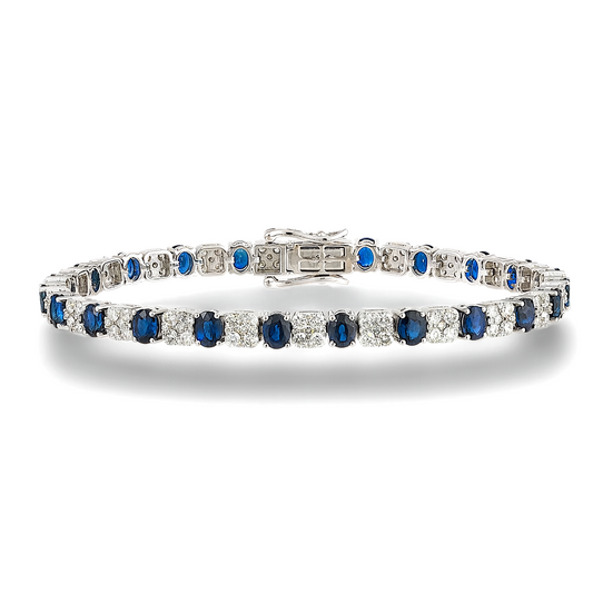 8.00 CT Sapphire & Diamond Bracelet