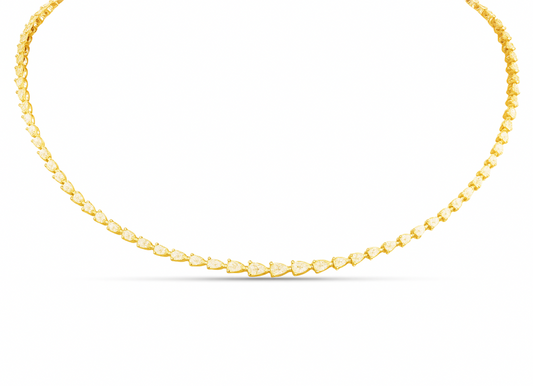 10.25 CT Yellow Diamond Necklace