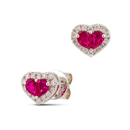 0.97 CT Ruby Studs