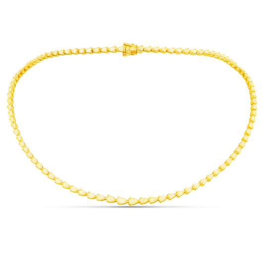 10.25 CT Yellow Diamond Necklace