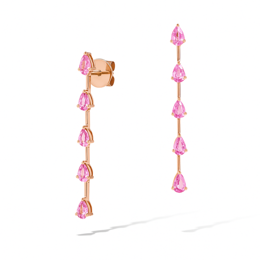 2.31 CT Pink Sapphire Drops