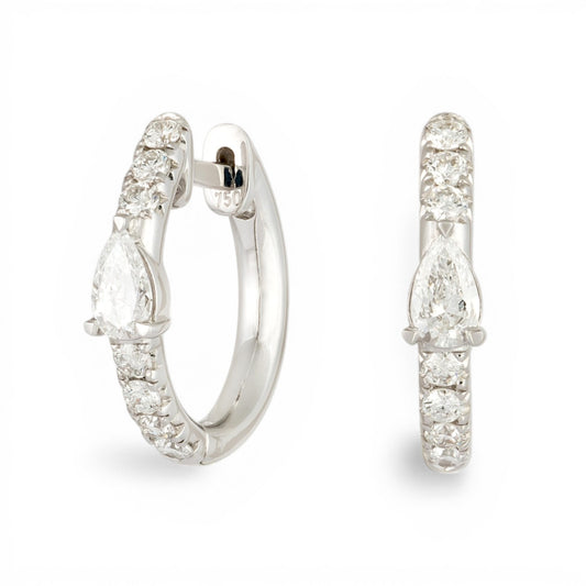 0.43 CT Diamond hoops