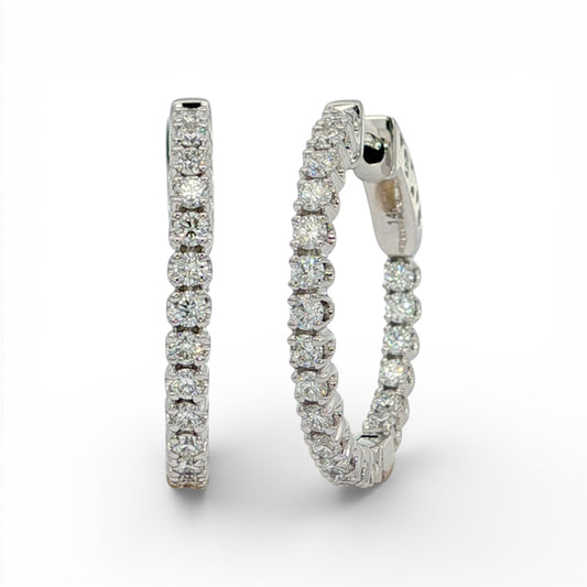 1.03 CT Diamond Earrings